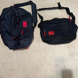 Abercrombie and Fitch messenger and duffel bag. Used very good condition